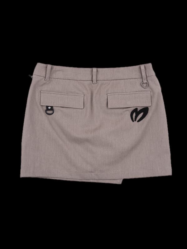 로고 포켓 스커트