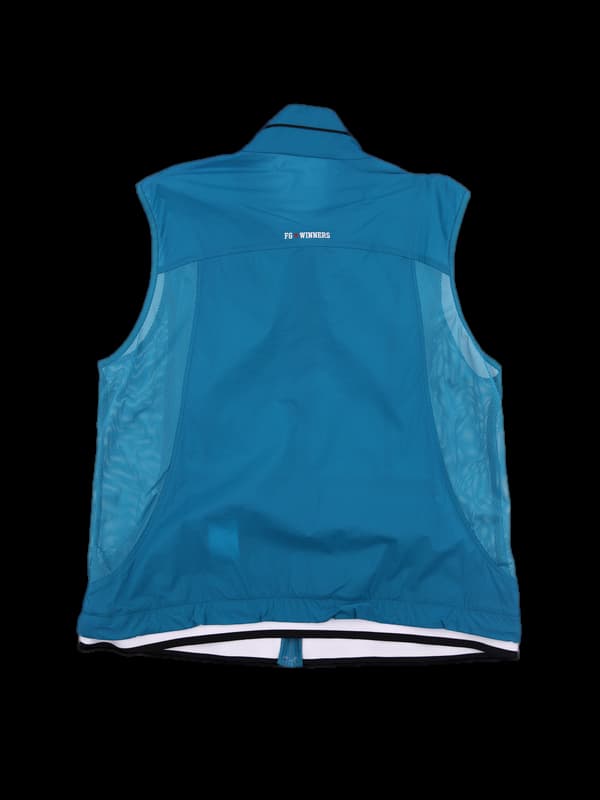 로고 나일론 베스트 집업 