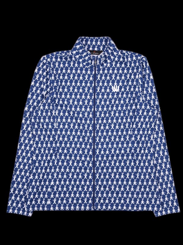 로고 패턴 긴팔 집업 