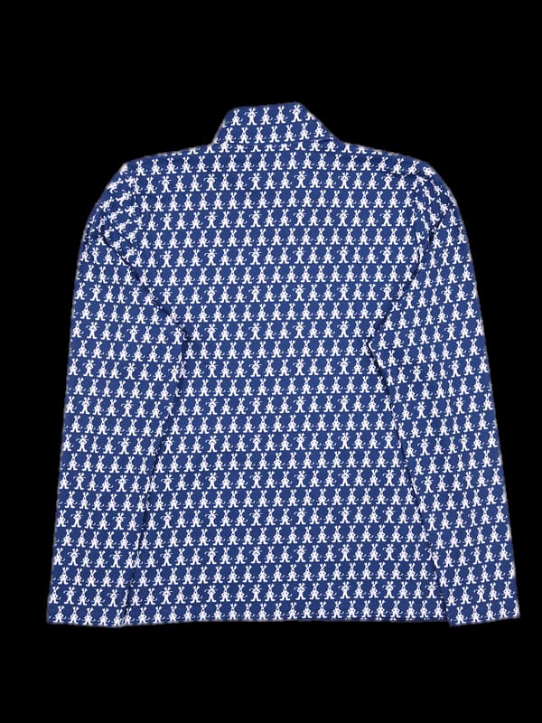 로고 패턴 긴팔 집업 