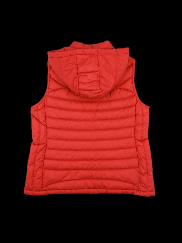 로고 후드 패딩베스트