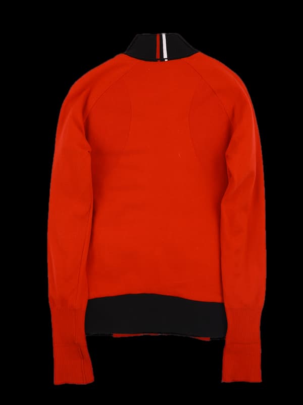 로고 니트 방풍 집업 