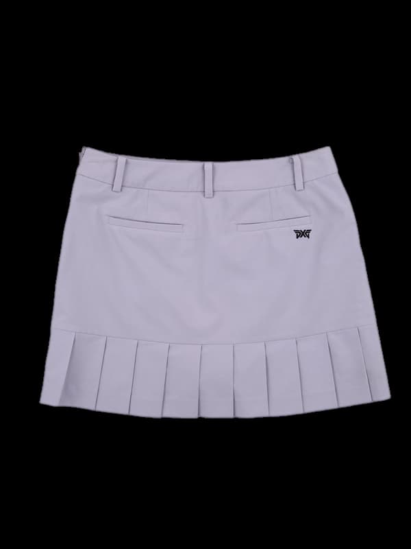 로고 사선 스커트 