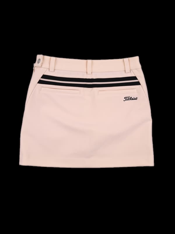 로고 트임 기모 스커트