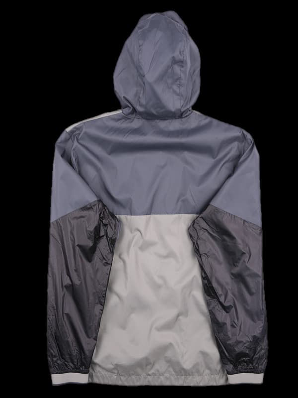 [남성] 배색 로고 후드 바람막이