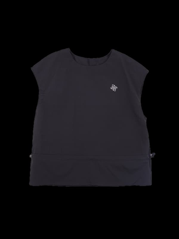 로고 나일론 민소매 