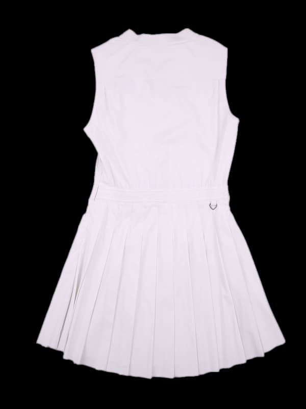 로고 민소매 원피스 