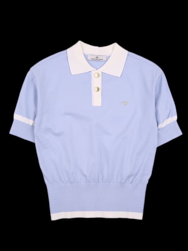 로고 배색 카라 반팔