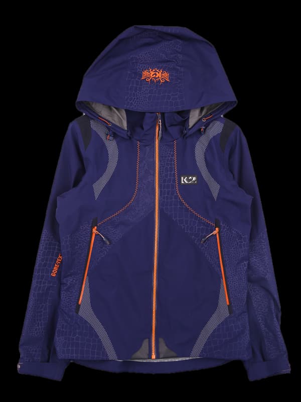 로고 후드 바람막이 