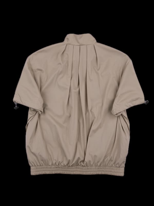 로고 반팔 집업 