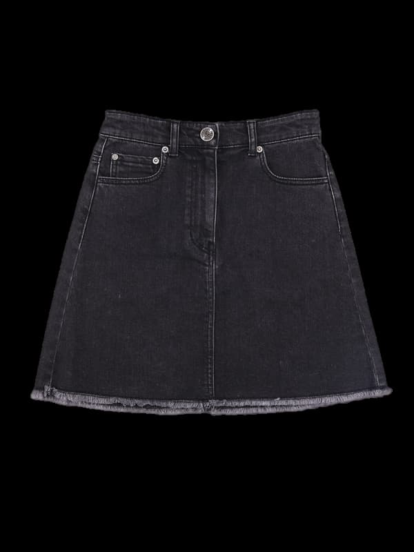 데님 미니스커트 
