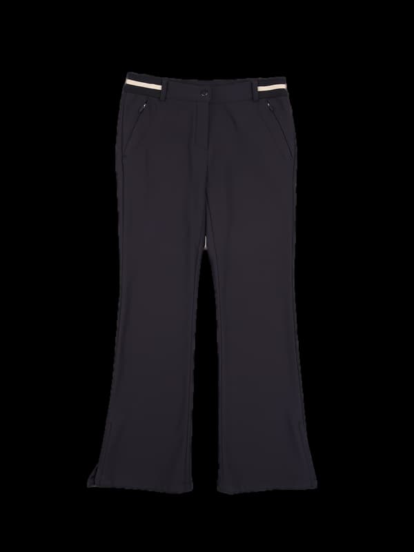 로고 트임 기모 팬츠