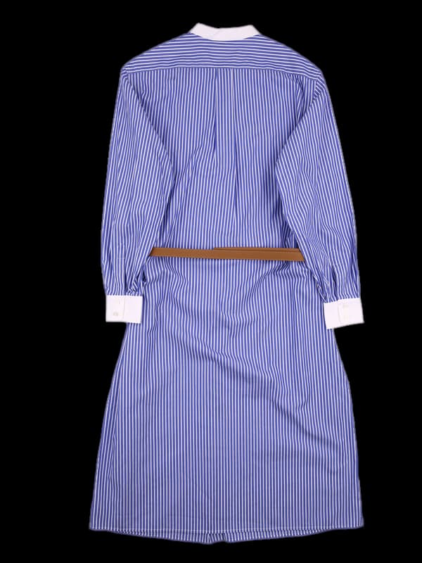 스트라이프 롱 원피스 