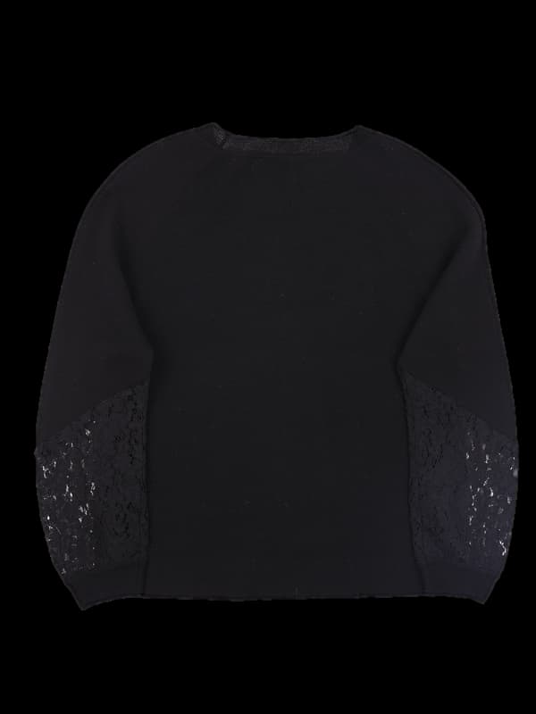 레이스 포인트 긴팔니트