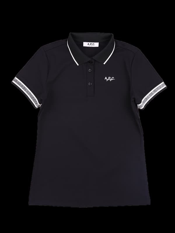 로고 카라 슬림 반팔