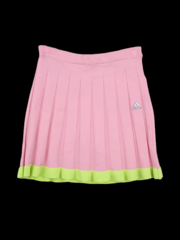 로고 니트 스커트