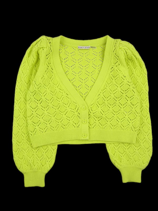 코튼 브이넥 긴팔가디건 