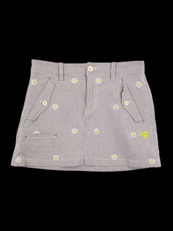 플로어 패턴 스커트 