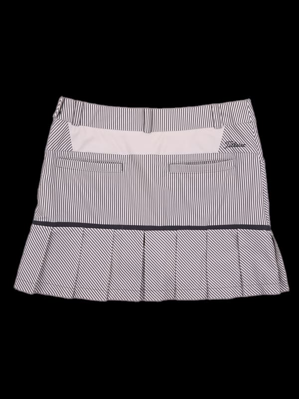 로고 스트라이프 스커트