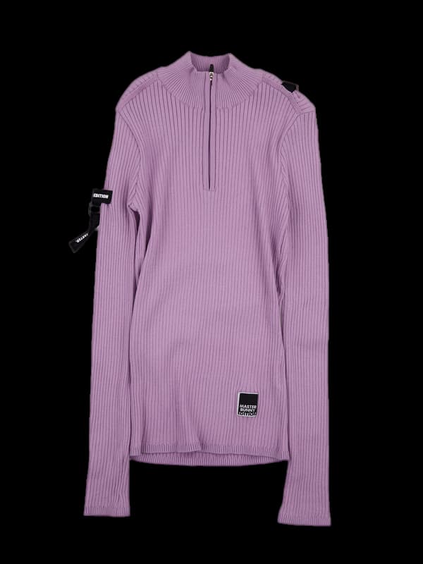 레이온 골지 긴팔 니트 