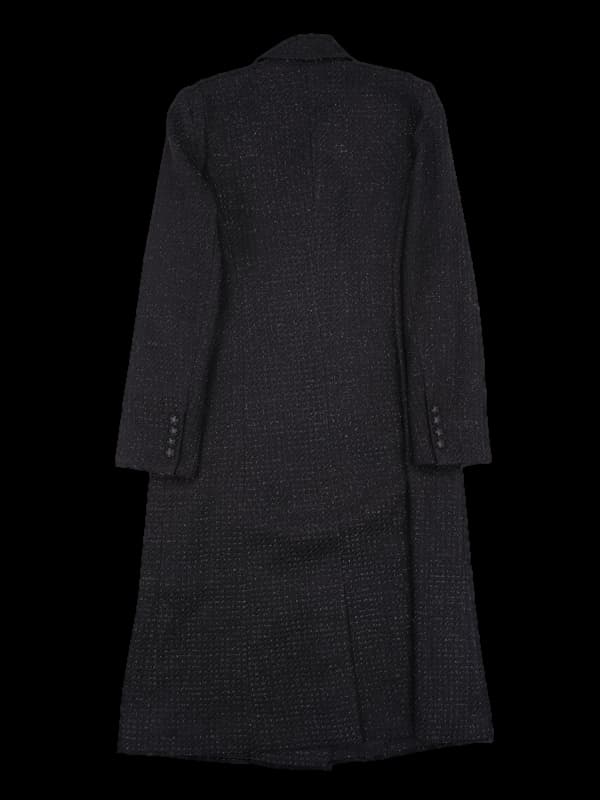 트위드 롱 코트