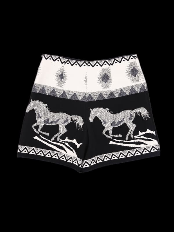 패턴 코튼 반바지