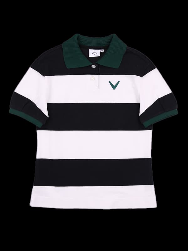 배색 반팔카라티