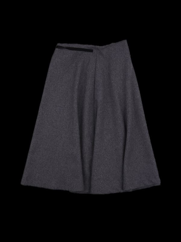 플레어 랩 스커트