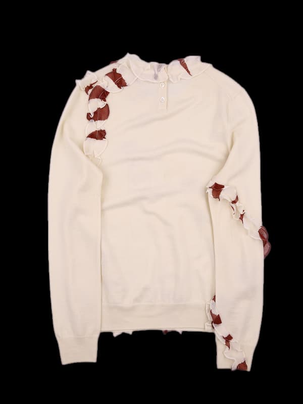 프릴 긴팔 니트