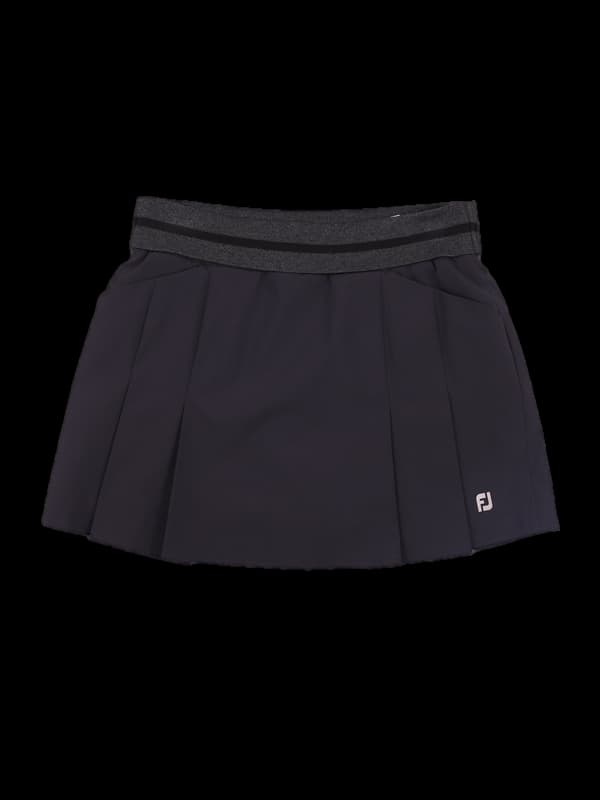 밴딩 로고 주름스커트