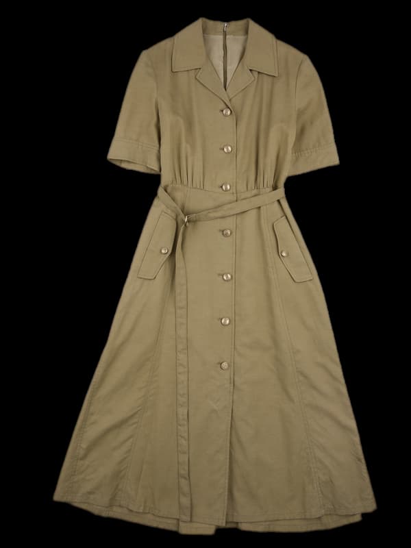 벨티드 셔츠 원피스