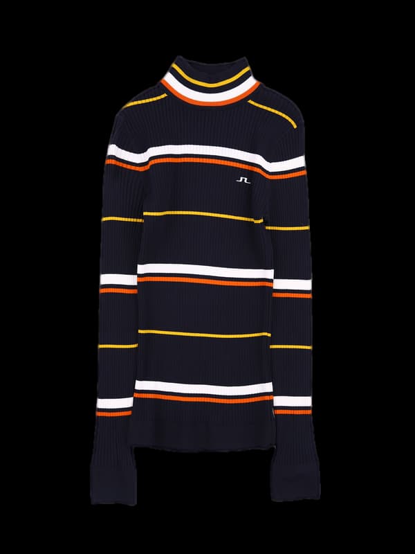 하이넥 골지 니트