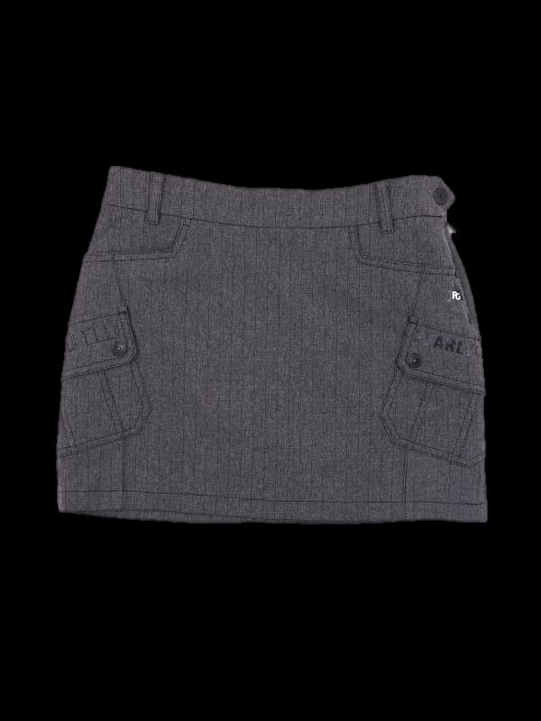 포켓 체크스커트