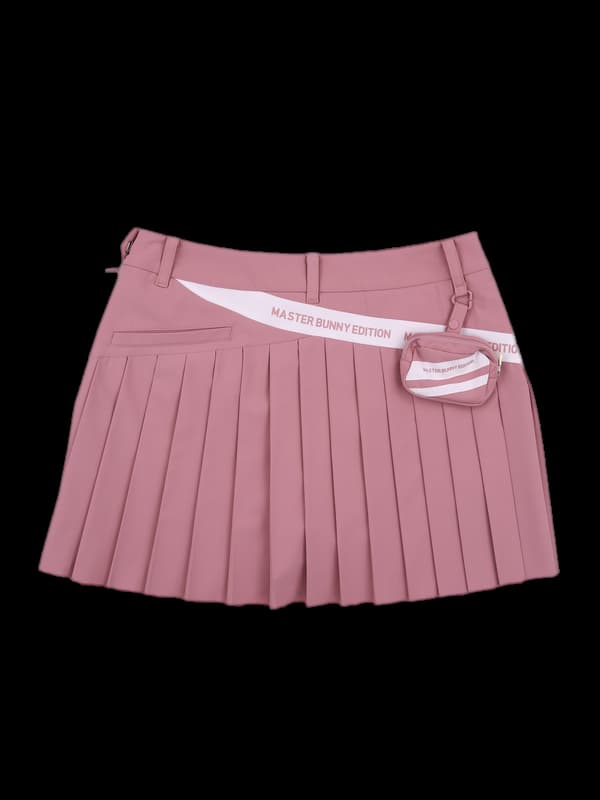 언밸런스 플리츠 스커트