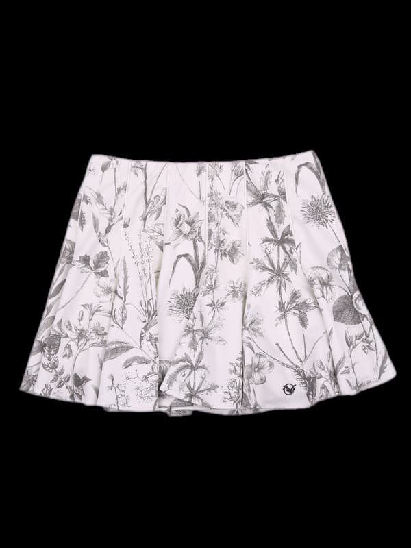 플라워 플레어 스커트