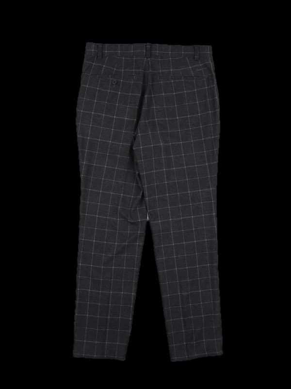 [남성] 체크 패턴 롱팬츠