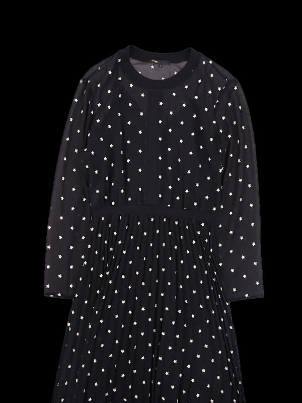 플라워 자수 롱 원피스