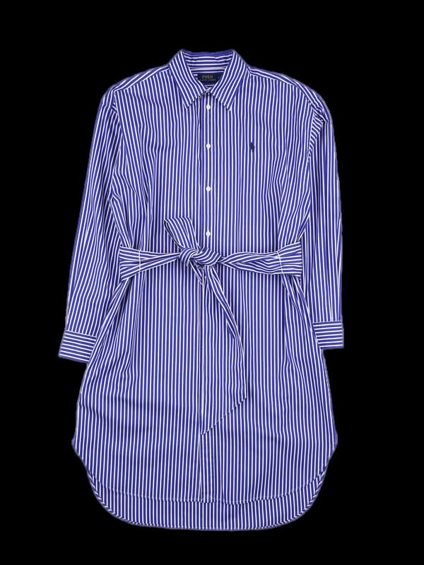 스트라이프 셔츠 원피스