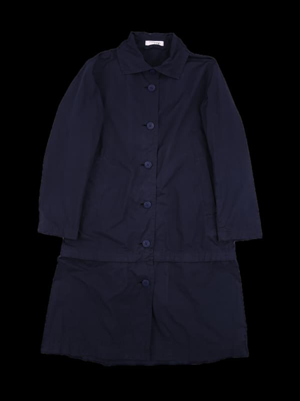 나일론 스트링 단추 코트 