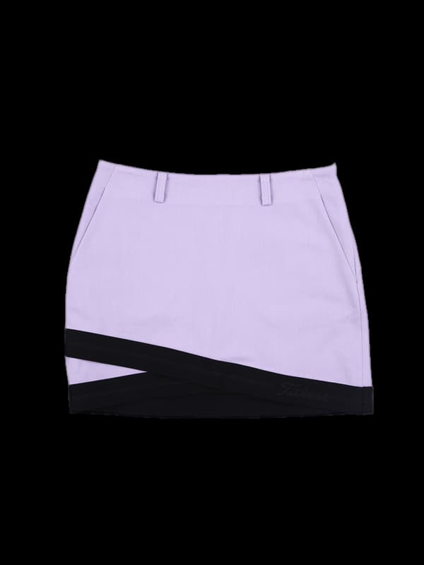 로고 사선 미니스커트