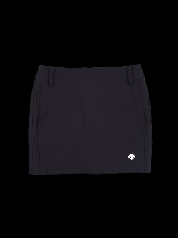 로고 지퍼 미니스커트