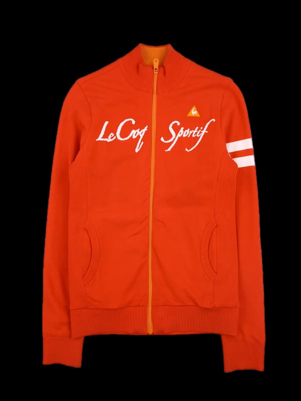 로고 긴팔 니트집업 