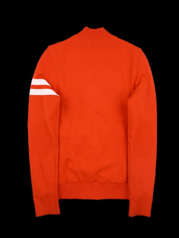 로고 긴팔 니트집업 