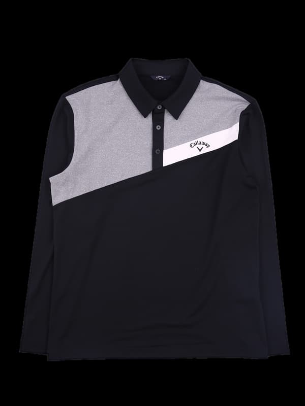 [남성] 로고 기모 카라 긴팔