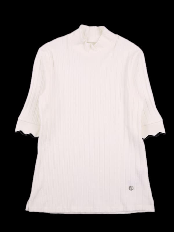 골지 하이넥 반팔니트