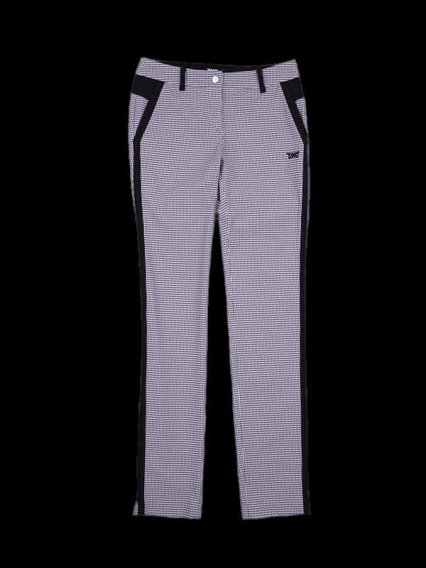 폴리 체크 팬츠