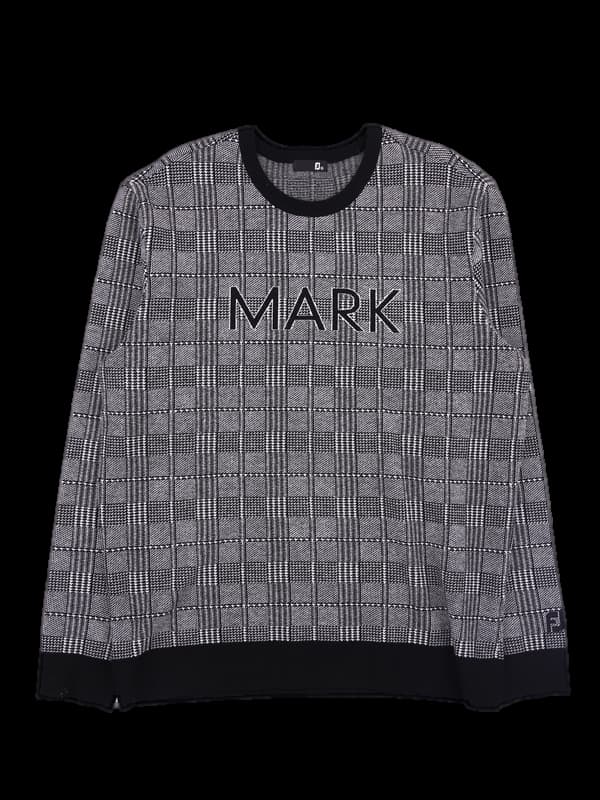 [남성] 체크 긴팔니트