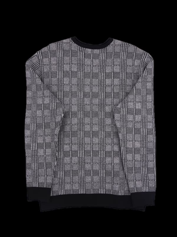 [남성] 체크 긴팔니트