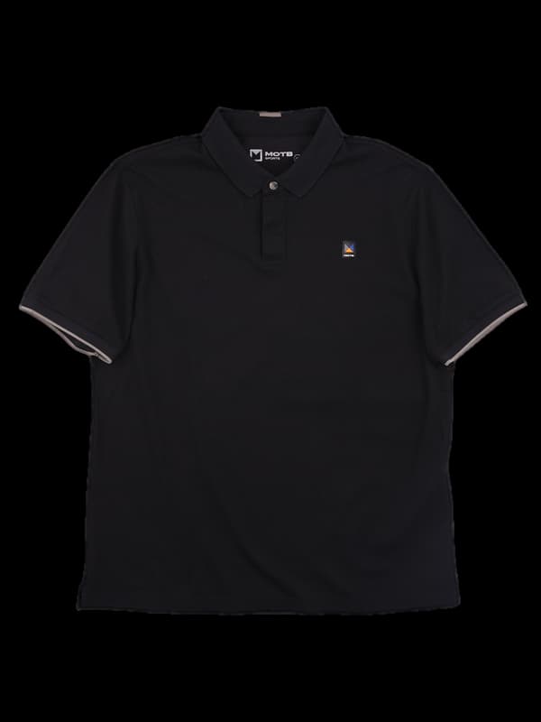 [남성] 배색 로고 반팔