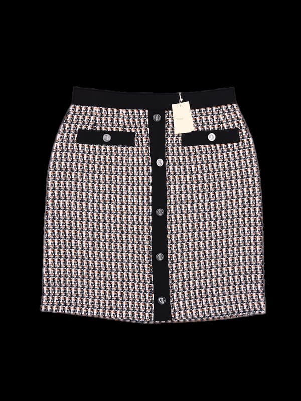 [새상품] 단추장식 트위트 스커트